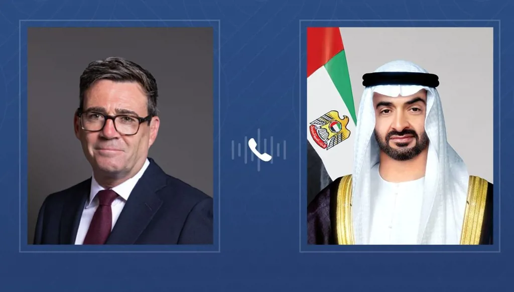 بن زايد وبيرنهام يبحثان في العلاقات الثنائية... وتطلّع لتوسيع آفاق التعاون