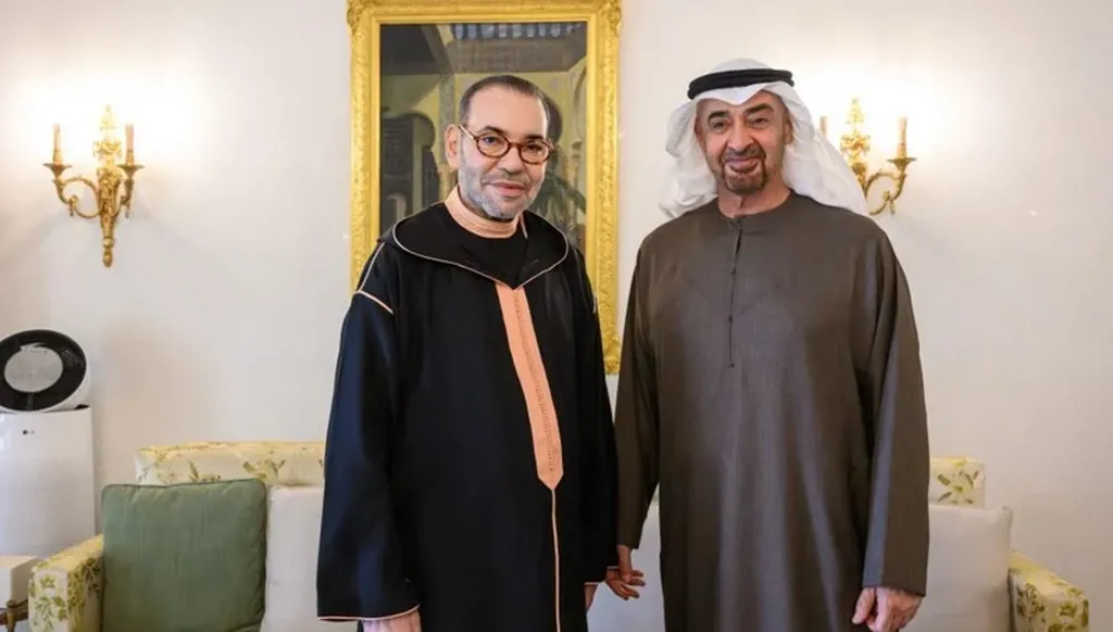 لقاء بين ملك المغرب ورئيس الإمارات... وبحثُ بمختلف القضايا