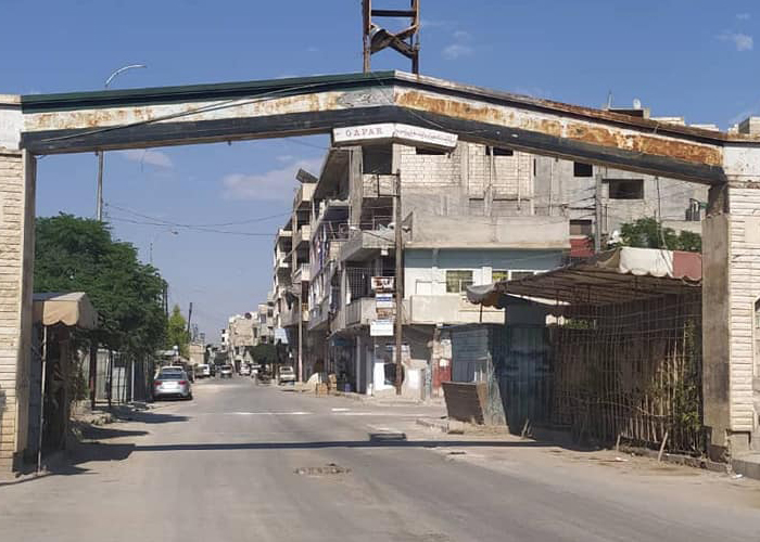 مدخل مخيم النيرب في حلب (وكالات)