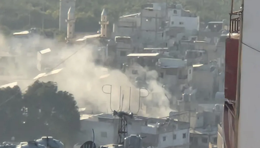 غارة إسرائيلية تستهدف مخيم عين الحلوة في صيدا (فيديو وصور)