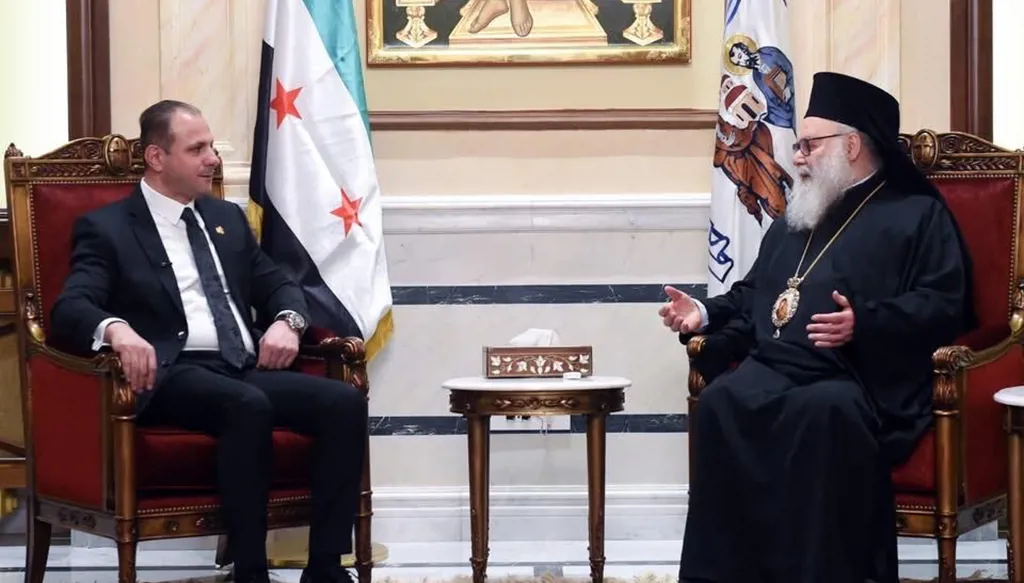 ماهر الشرع للبطريرك يوحنا العاشر: تفجير كنيسة مار الياس يستهدف العيش الواحد