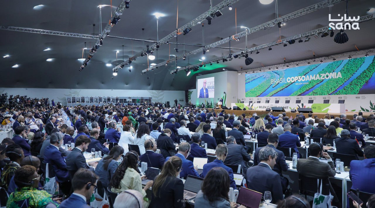 جانب من جلسات قمة المناخ في البرازيل (سانا)