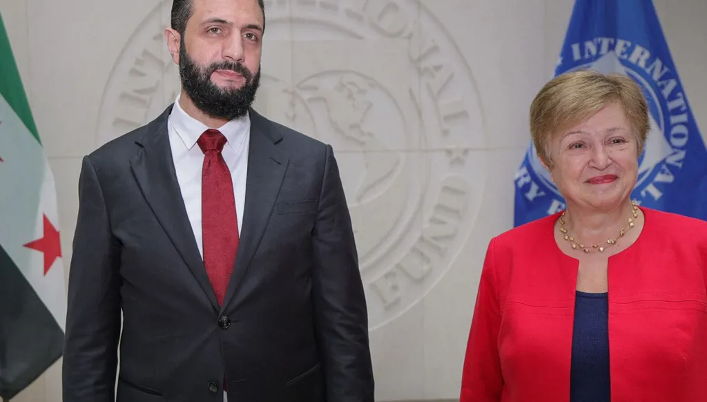 بالصور- الرئيس الشرع يجتمع في واشنطن مع مديرة صندوق النقد الدولي