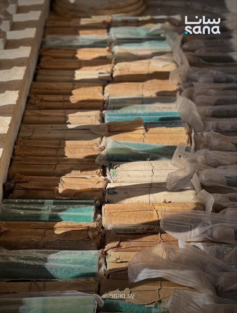 صورة للمضبوطات (سانا).