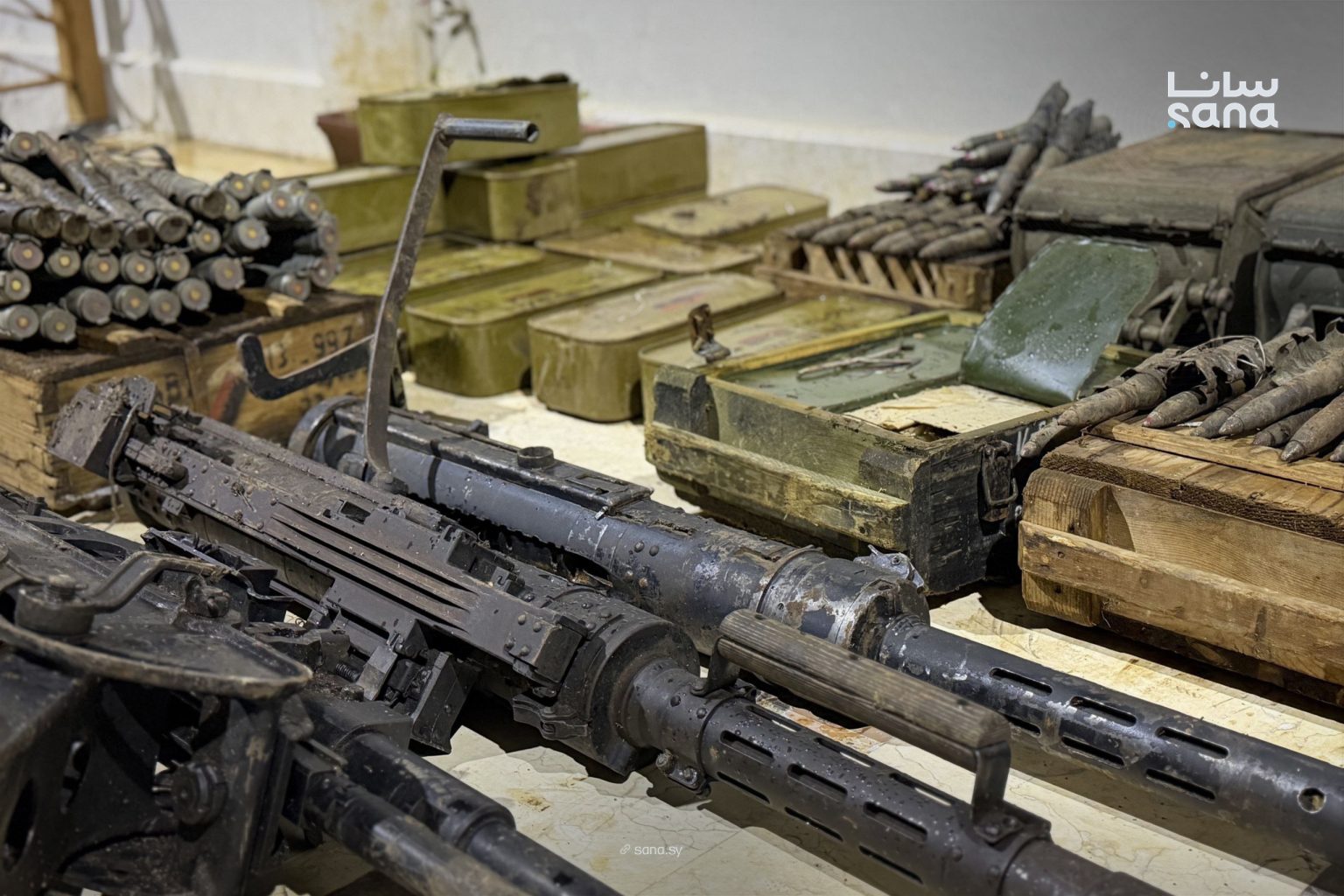 صورة للمضبوطات (سانا).