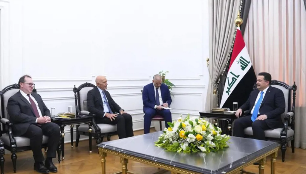 السوداني خلال لقائه توم براك: أمن سوريا مهم للعراق وللمنطقة