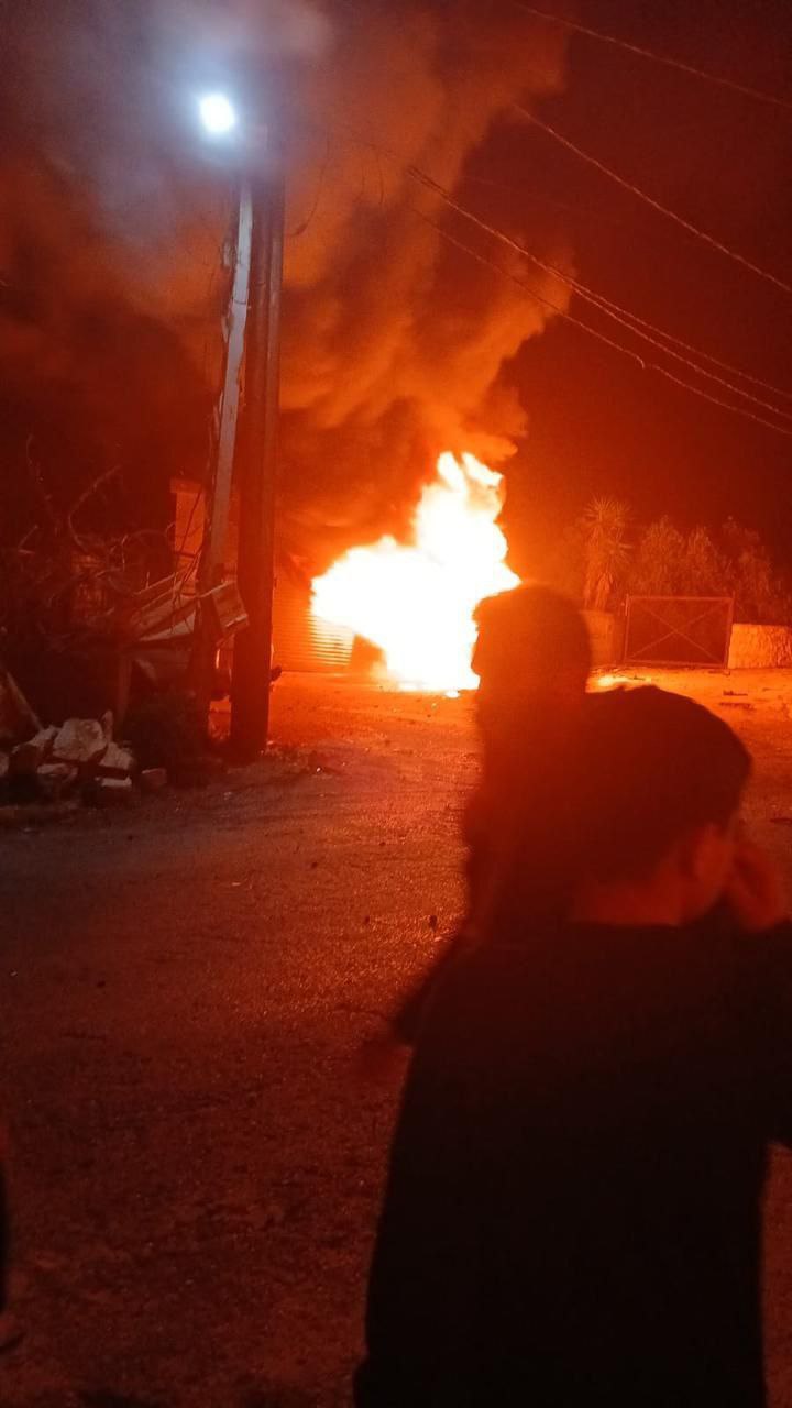 السيارة المستهدفة في طلوسة 