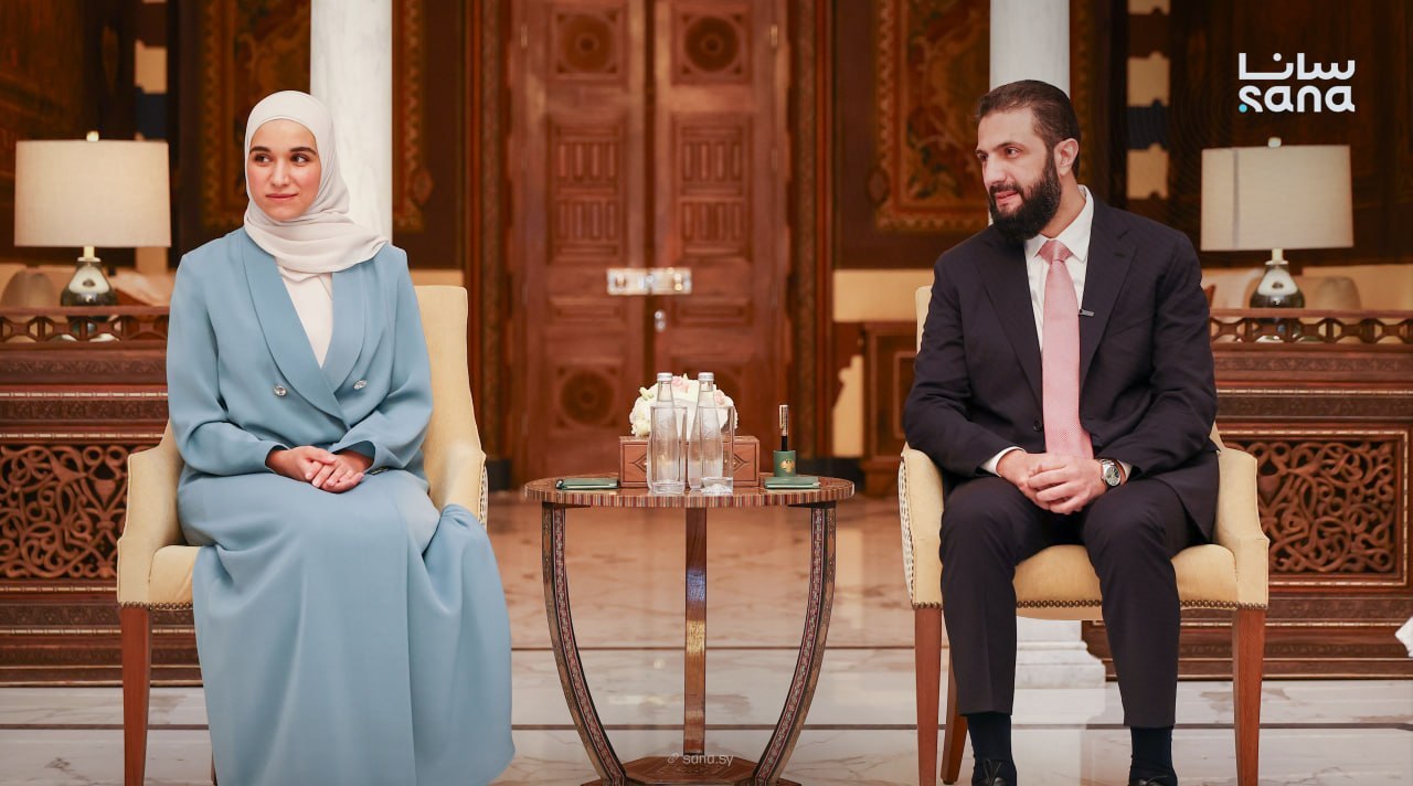الشرع وعقيلته فضيلة الدروبي