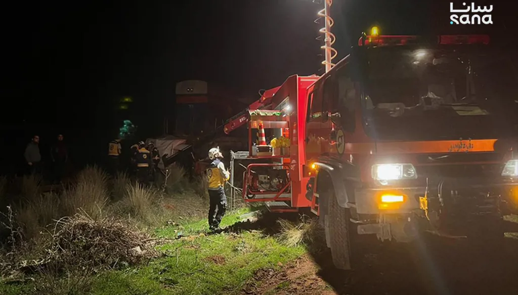 وفاة شخصين وإصابة 11 جراء اصطدام قطار بسيارة في ريف طرطوس