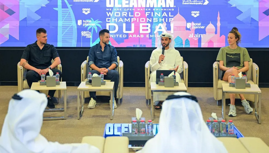 أكثر من 2800 سباحاً وسباحة يتنافسون في النهائيات العالمية لبطولة أوشن مان في دبي