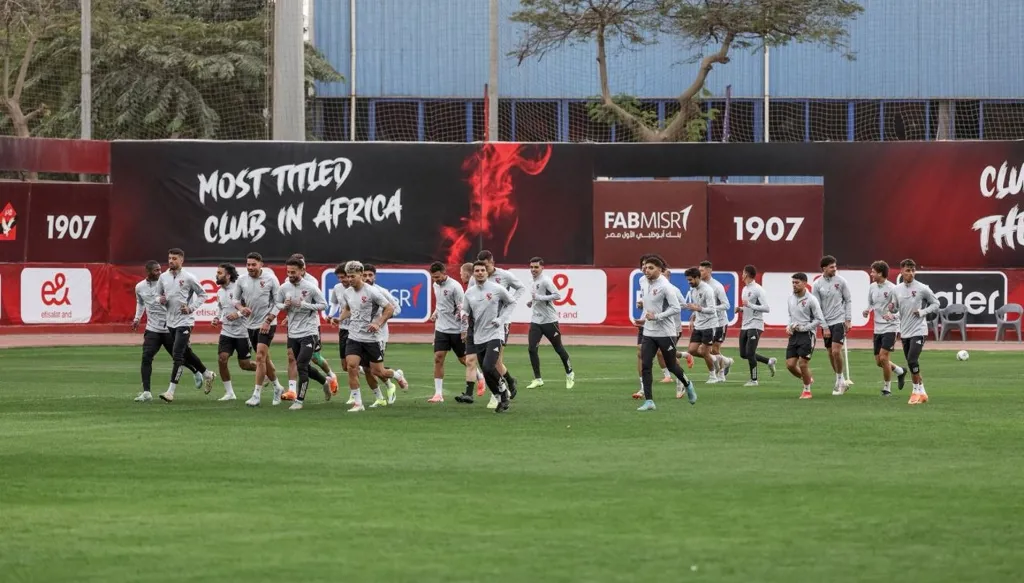 من تدريبات الأهلي. (إكس)