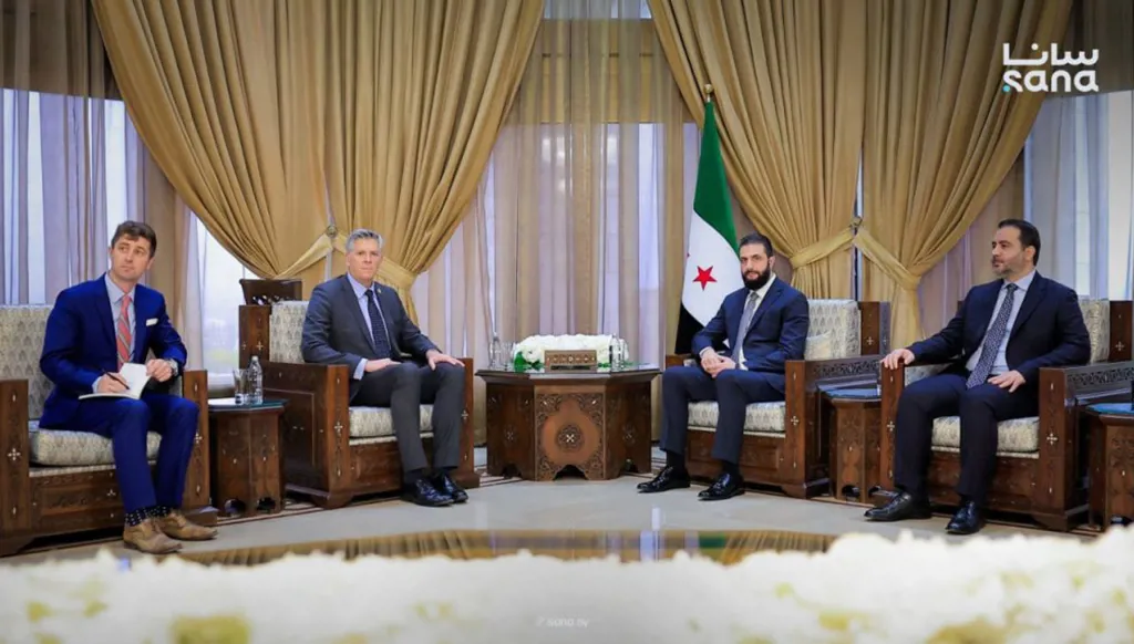 الشرع يستقبل وفداً من الكونغرس الأميركي في دمشق