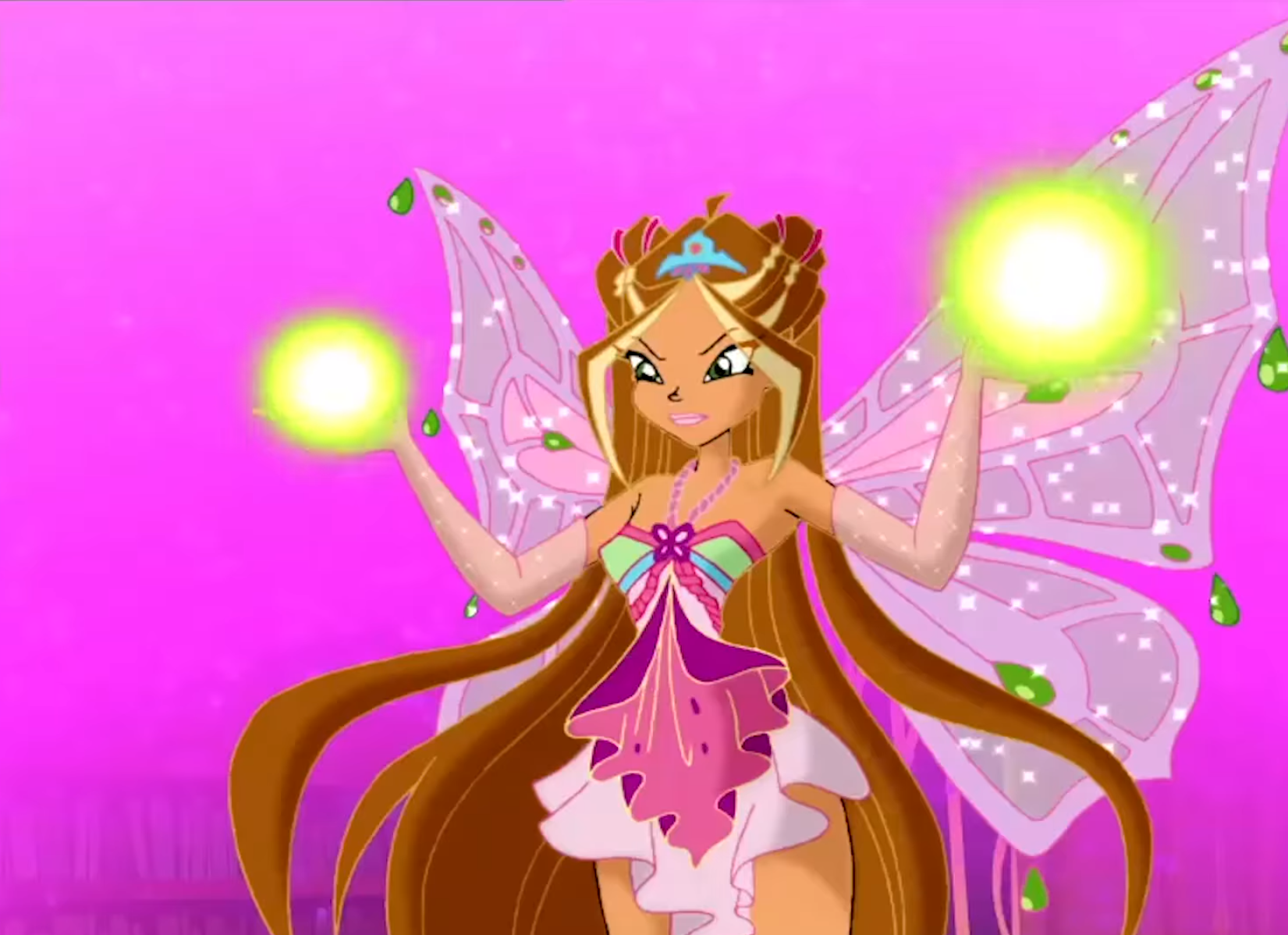 A scene from the Winx Club.