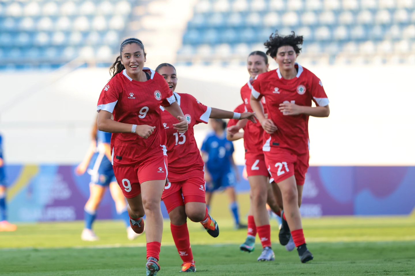 لاعبات لبنان. (موقع الاتحاد اللبناني لكرة القدم)