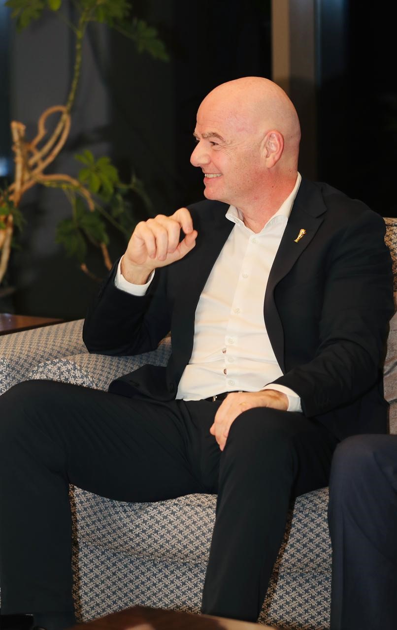 إنفانتينو في بيروت. (الاتحاد اللبناني لكرة القدم)