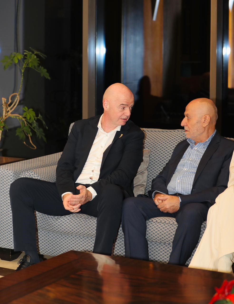 إنفانتينو في بيروت. (الاتحاد اللبناني لكرة القدم)