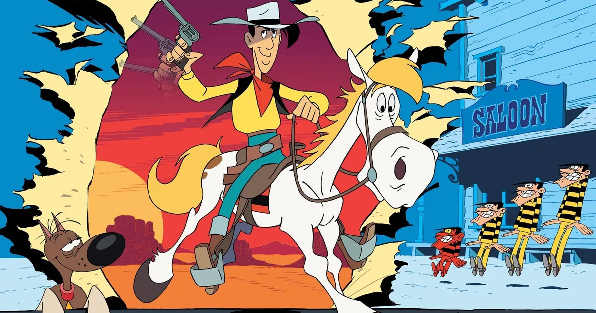 A scene from Lucky Luke.