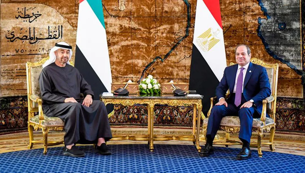 الرئيس المصري يستقبل اليوم رئيس دولة الإمارات