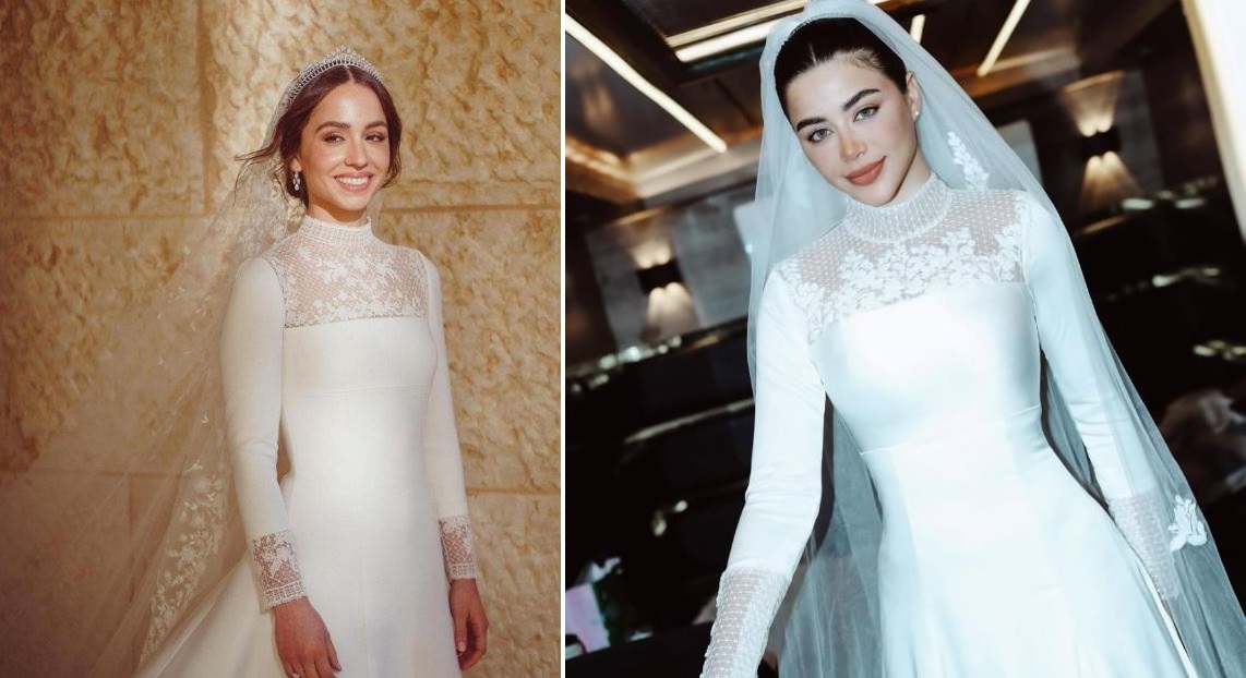 مايا السكري تعيد إحياء فستان زفاف الاميرة إيمان في رمضان 2026 (انستغرام)