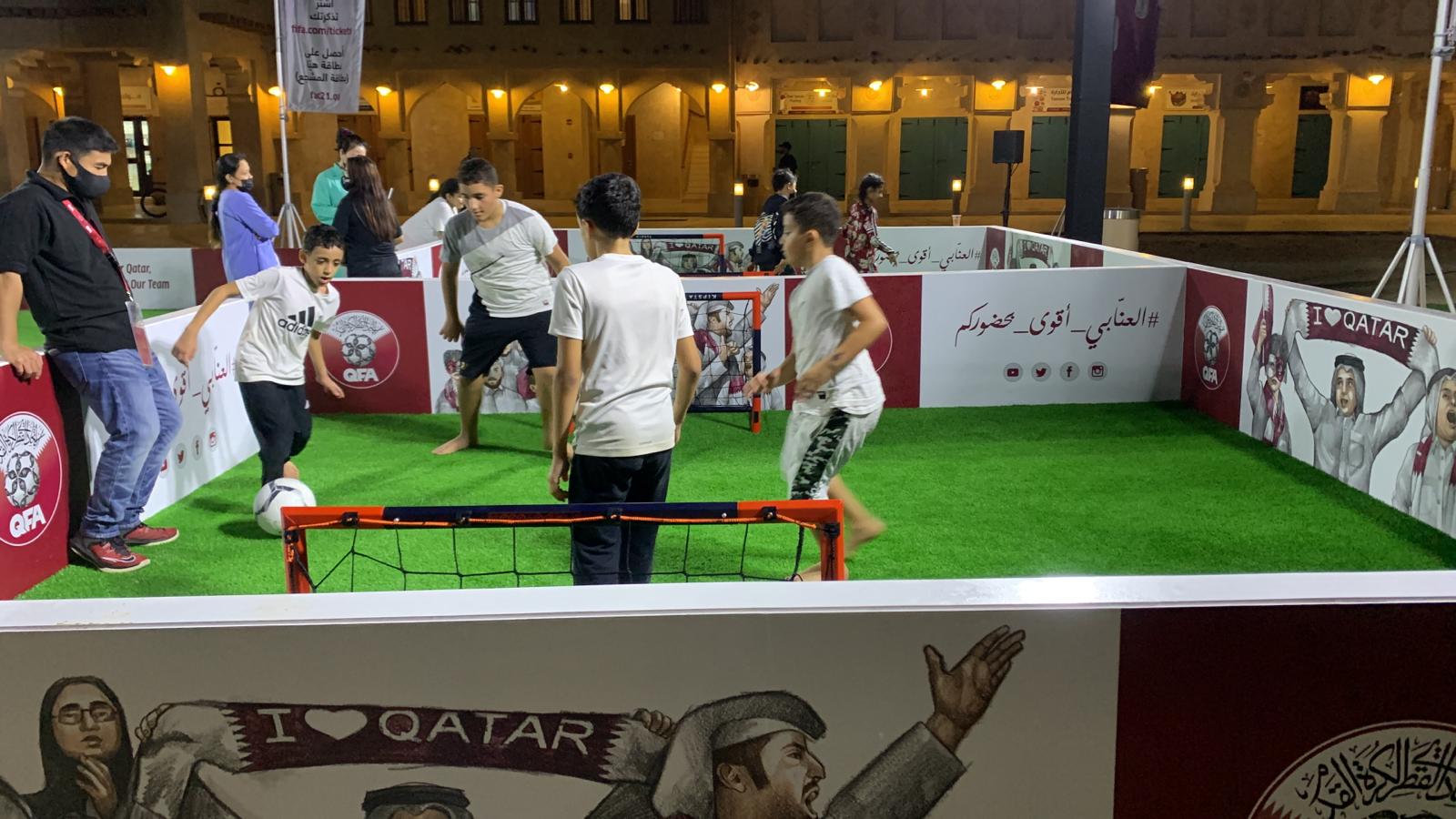 أنشطة ترفيهية خلال كأس العرب 2025 في قطر. (وكالات)