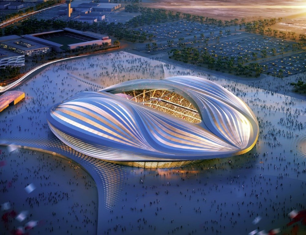 ملعب كأس العالم في قطر 2022 ( أ ف ب)