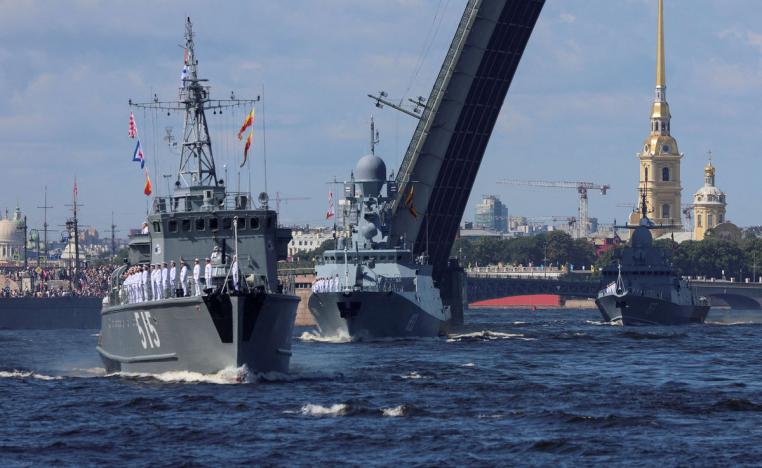 سفن حربية روسية (وكالات)