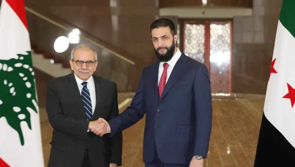 الشرع يؤكد لسلام: تنسيق مع لبنان والتعزيز العسكري لضمان أمن الحدود