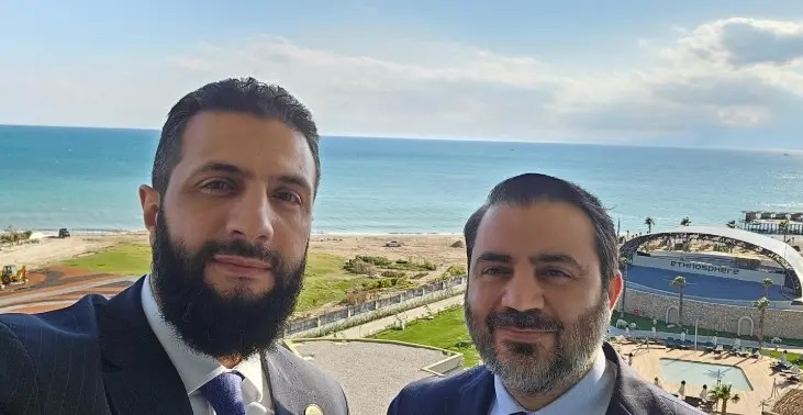 أحمد الشرع وأسعد الشيباني خلال حضورهما منتدى أنطاليا ‏‏(إنستغرام)‏