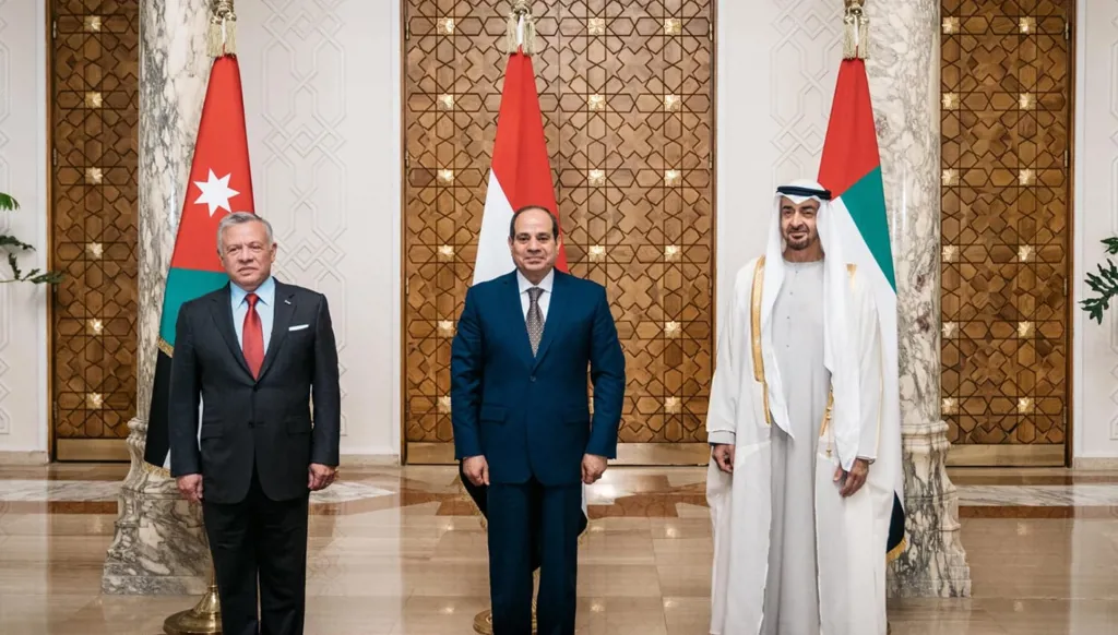 ملك الأردن والسيسي: ندعم جميع إجراءات الإمارات لحماية أمنها