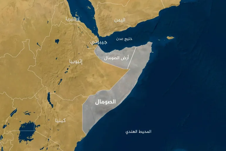 خريطة أرض الصومال.