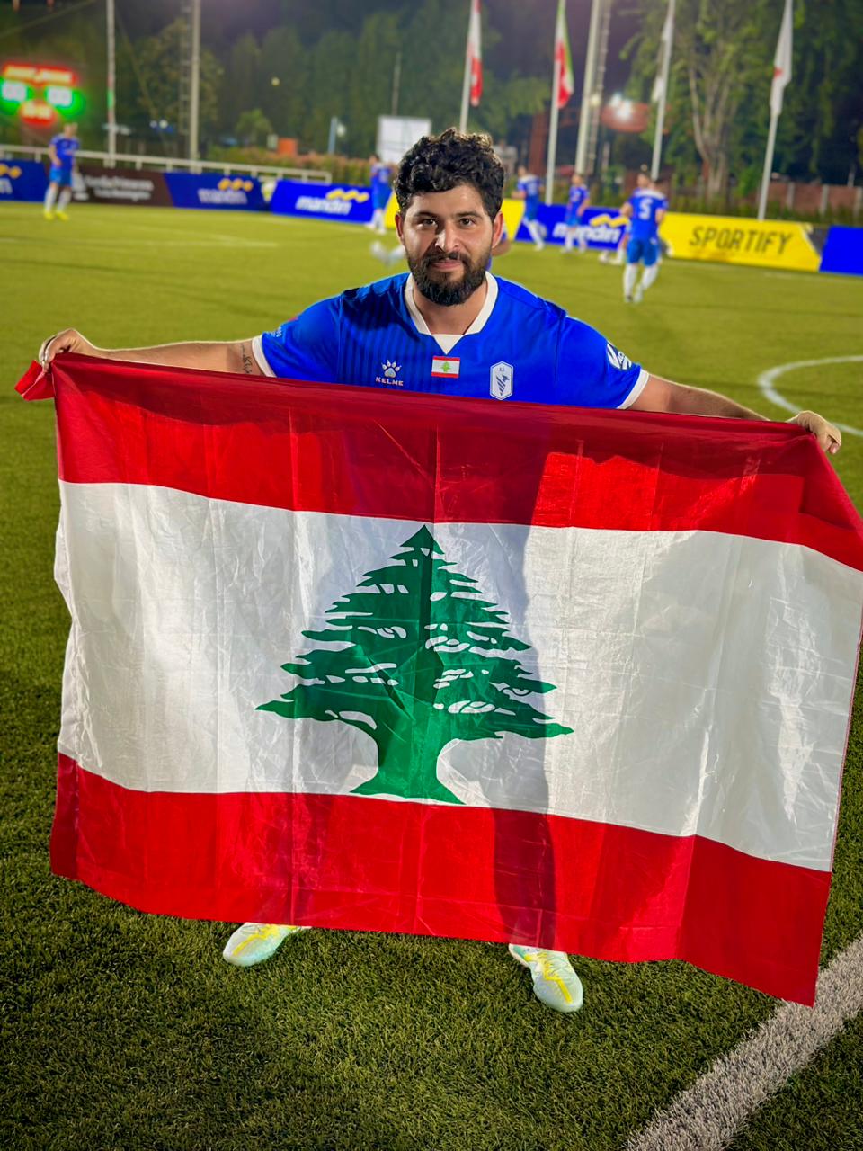 لبنان يكتب التاريخ في الميني فوتبول. (النهار)