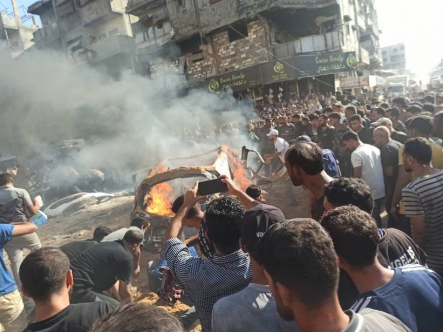 غارة استهدفت سيارة في غزة