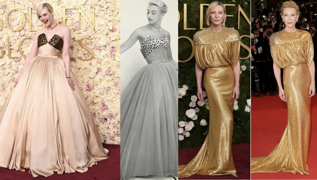 إيل فانينغ وكيت بلانشيت بتصاميم قديمة في حفل جوائز "غولدن غلوب" (صور)