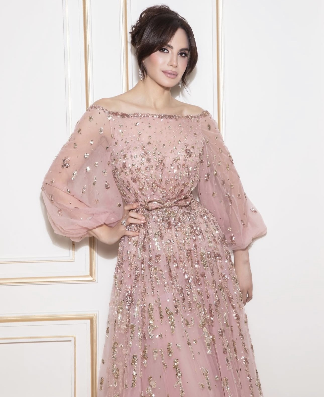 مكياج فادي قطايا على وجه امال ماهر