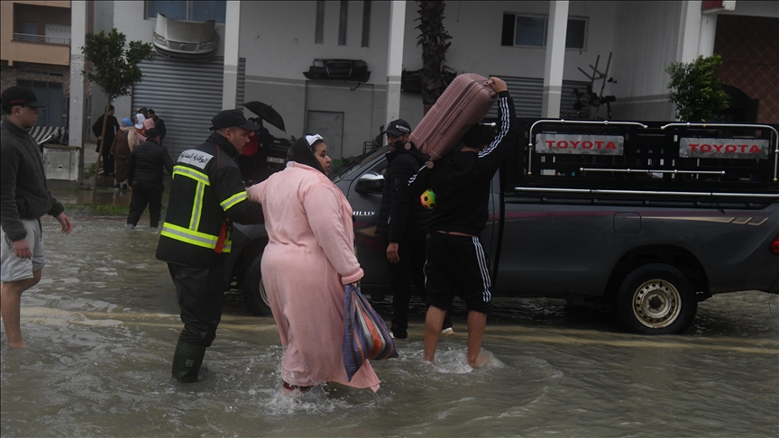 فيضانات في المغرب (إكس).