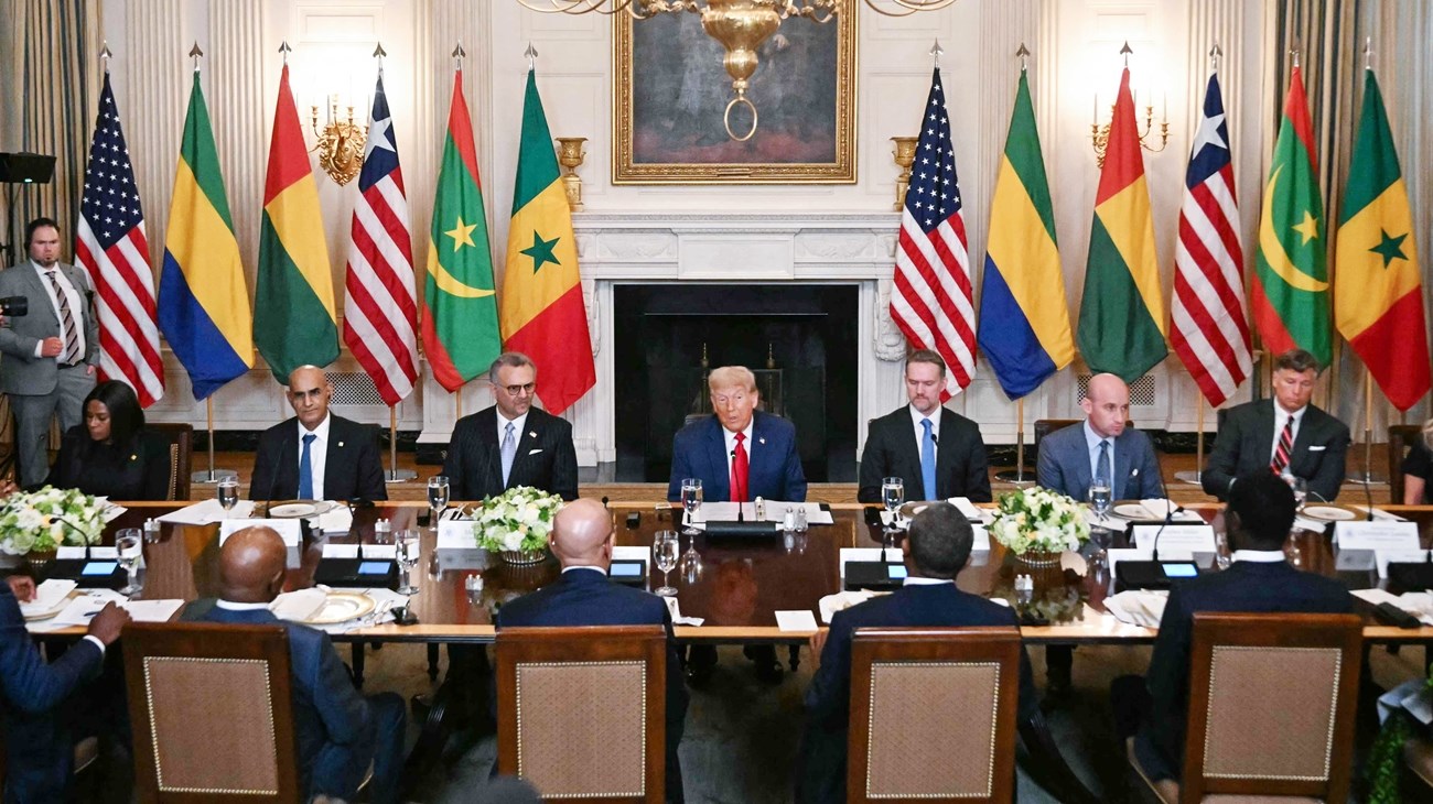 من لقاء ترامب مع رؤساء ‏خمس دول أفريقية (وكالات)‏