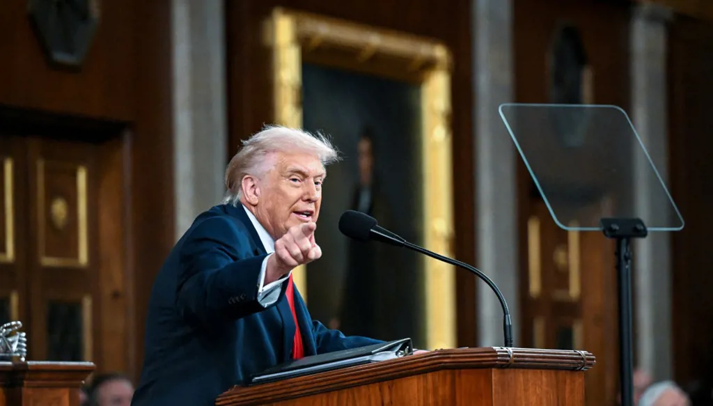 ترامب في خطاب حالة الاتحاد: أميركا دخلت "العصر الذهبي" وسياسة السلام عبر القوة أثبتت فعاليتها