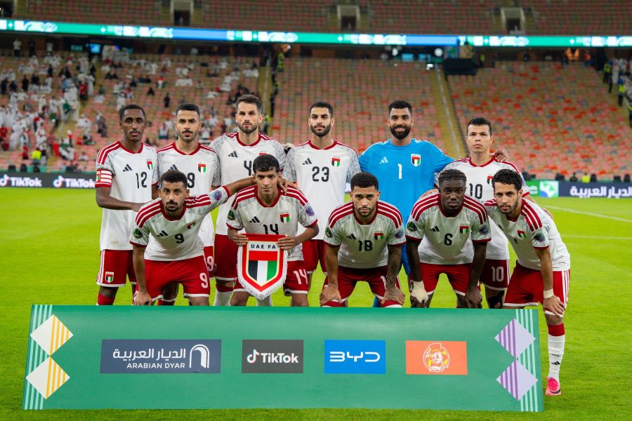 لاعبو الإمارات. (حساب المنتخب الإماراتي على إكس)