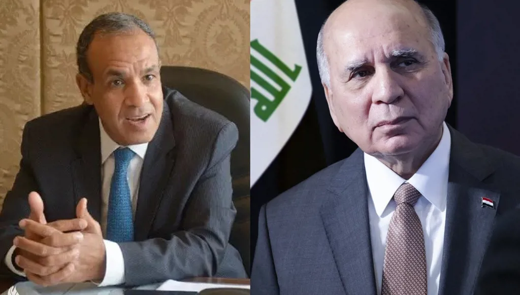 وزير الخارجية العراقي ونظيره المصري يبحثان تطورات الحرب والتنسيق العربي