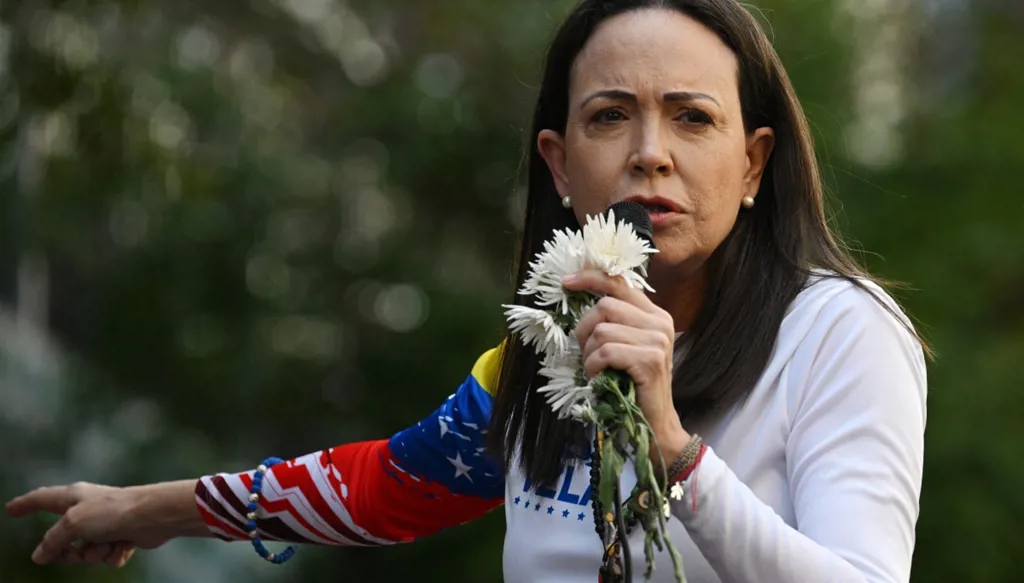 ماريا كورينا ماتشادو (أ ف ب).