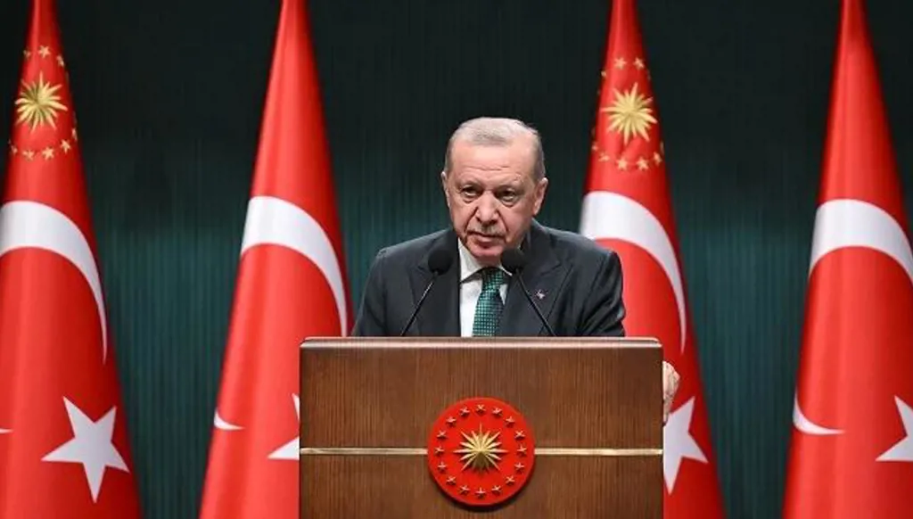 الرئيس التركي رجب طيب أردوغان خلال فعالية في أنقرة، في 15 آب/أغسطس 2026. (الأناضول)