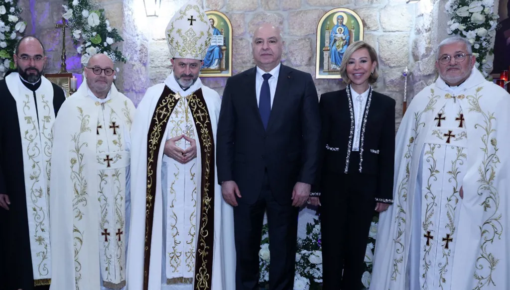 عون واللبنانية الأولى شاركا في قداس الرهبانية الأنطونية لمناسبة عيد القديس أنطونيوس الكبير