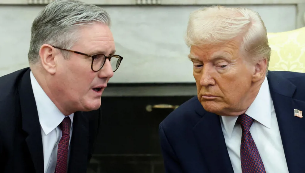 ترامب وستارمر يبحثان ملفات التجارة وأوكرانيا وإيران