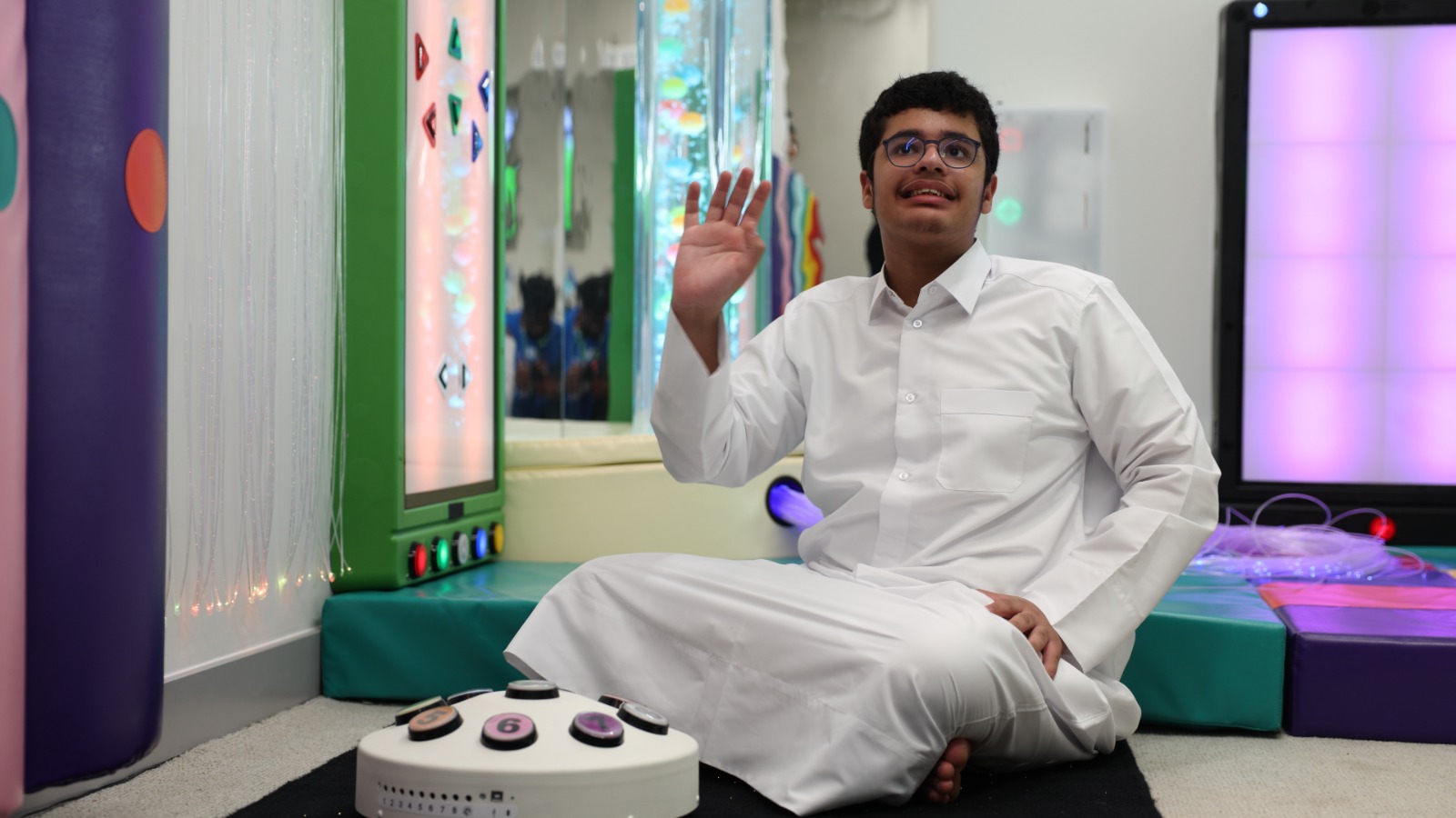 أحد المشجعين في كأس العرب.