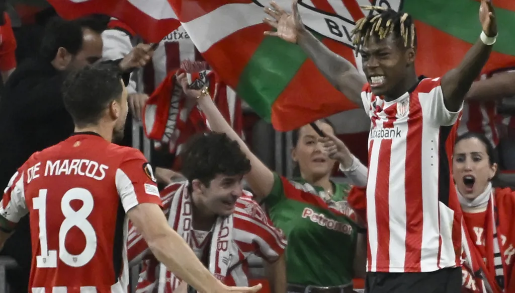 ويليامز يقود بلباو لإقصاء روما من الدوري الأوروبي ويرافق فرانكفورت ولاتسيو