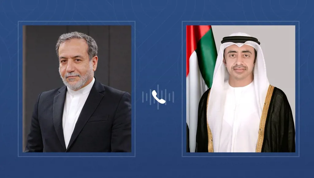 عبدالله بن زايد يبحث العلاقات الثنائية مع نظيره الإيراني