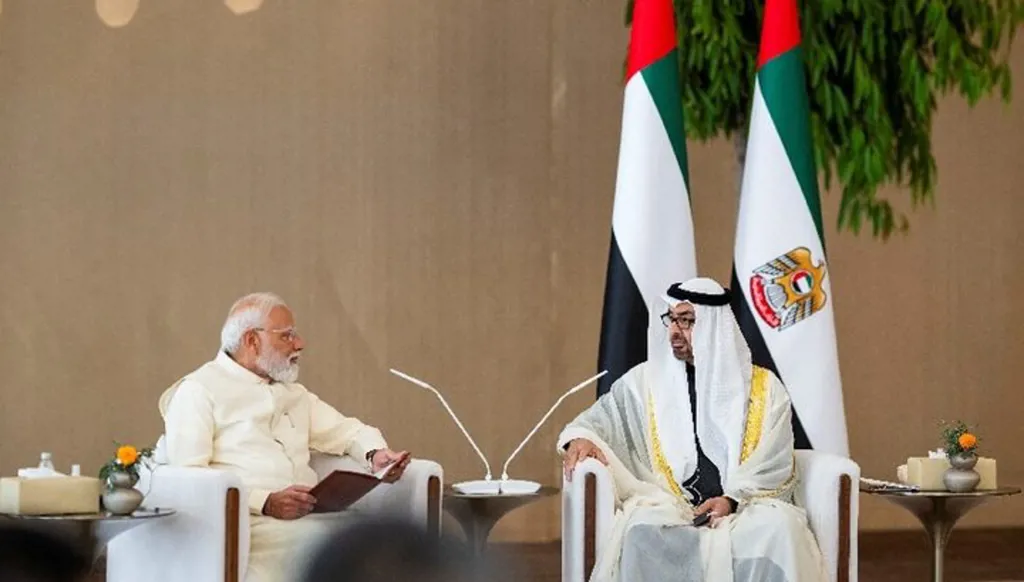 التطوّرات والعلاقات بين محمد بن زايد ورئيس وزراء الهند