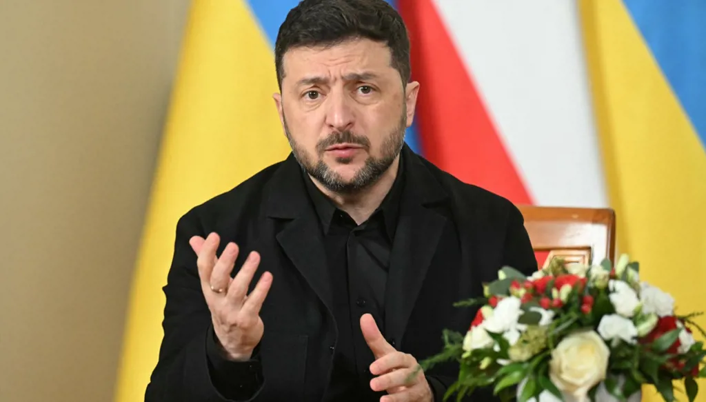 زيلينسكي. (أ ف ب)