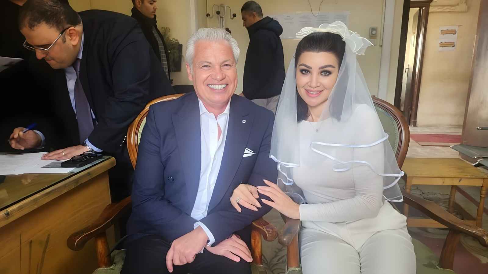 أروى جودة في عقد قرانها في مصر (سوشيال ميديا)