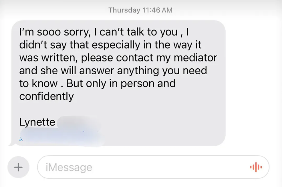 رسالة الطاهية التي نشرتها كاردي بي (إكس)